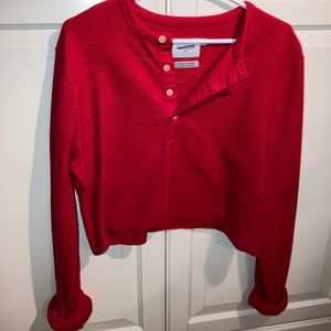 Good fellow long sleeve crop top